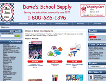 Tablet Screenshot of davieschoolsupply.com